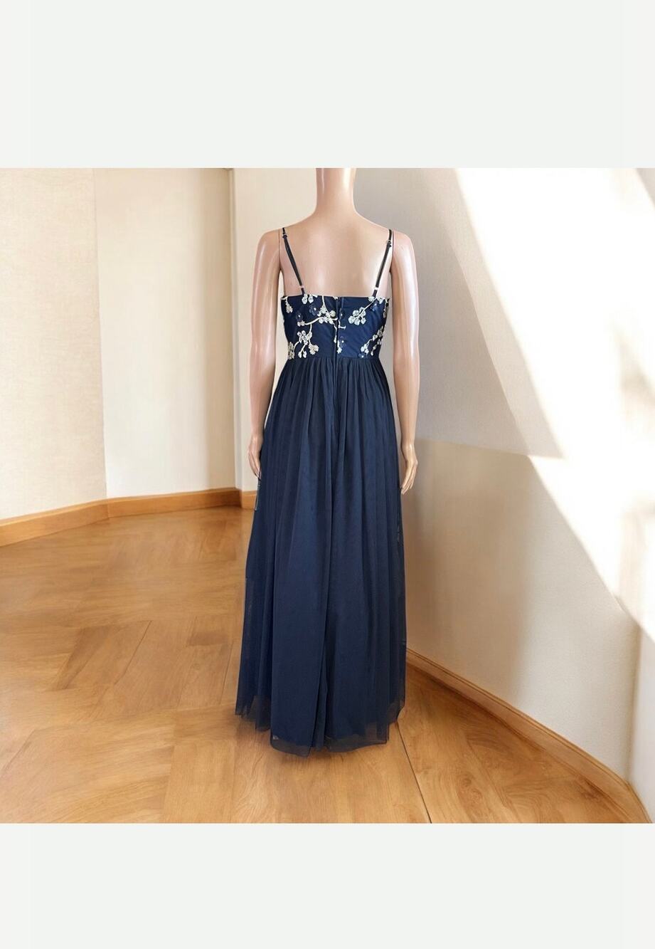 Teeze Me Embroidered Top Layered Mesh Skirt Gown Size 3